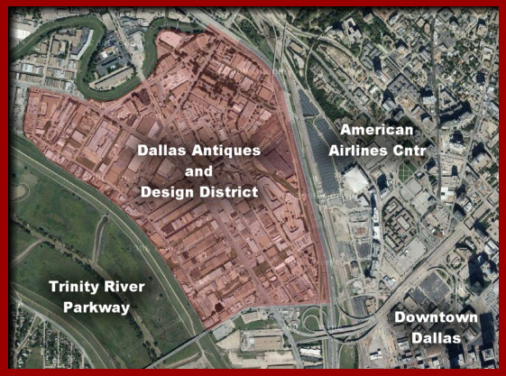 Dallas Design District Map Dallas Antiques And Design District - Located In Dallas Texas